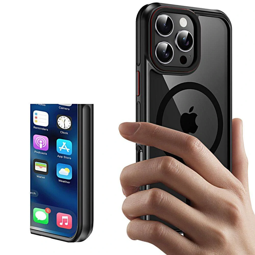 Kryt Apple iPhone 16 Pro Max Tech-Protect MagHybrid MagSafe černý