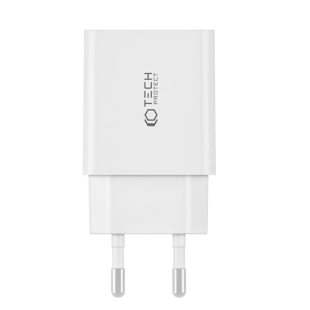 Nabíječka do sítě 35W 2x USB-C PD Tech-Protect C35W bílá