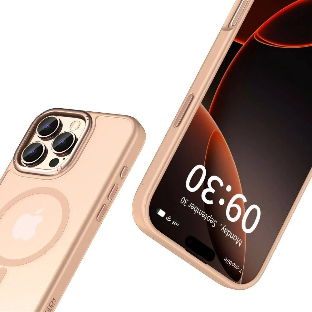 Kryt iPhone 16 Pro Max Tech-Protect MagEdge MagSafe Desert creamy