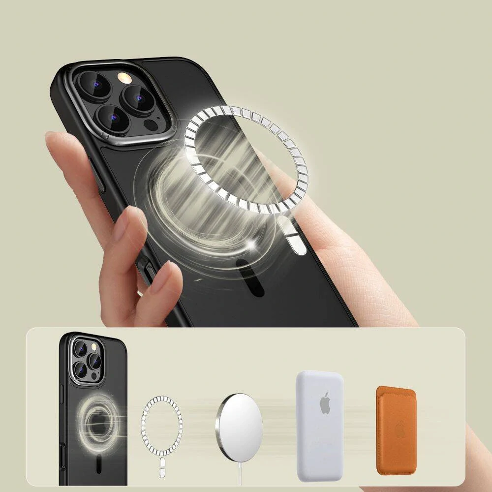Kryt iPhone 16 Pro Max Tech-Protect MagEdge MagSafe černý