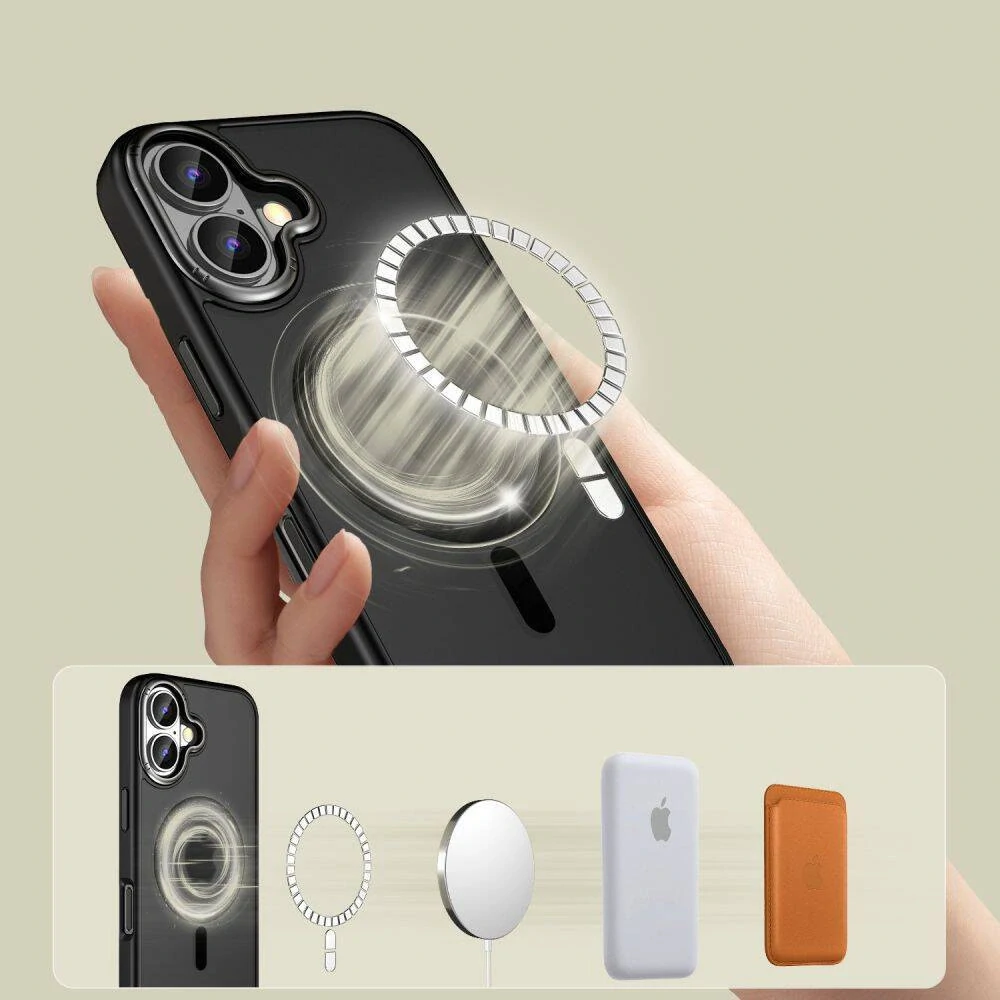 Kryt iPhone 16 Tech-Protect MagEdge MagSafe černý