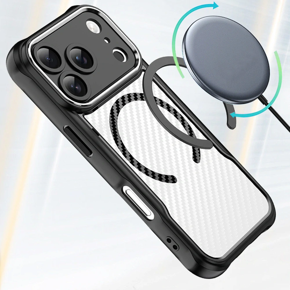 Kryt iPhone 17 Pro - Defender Carbon Mag, černý