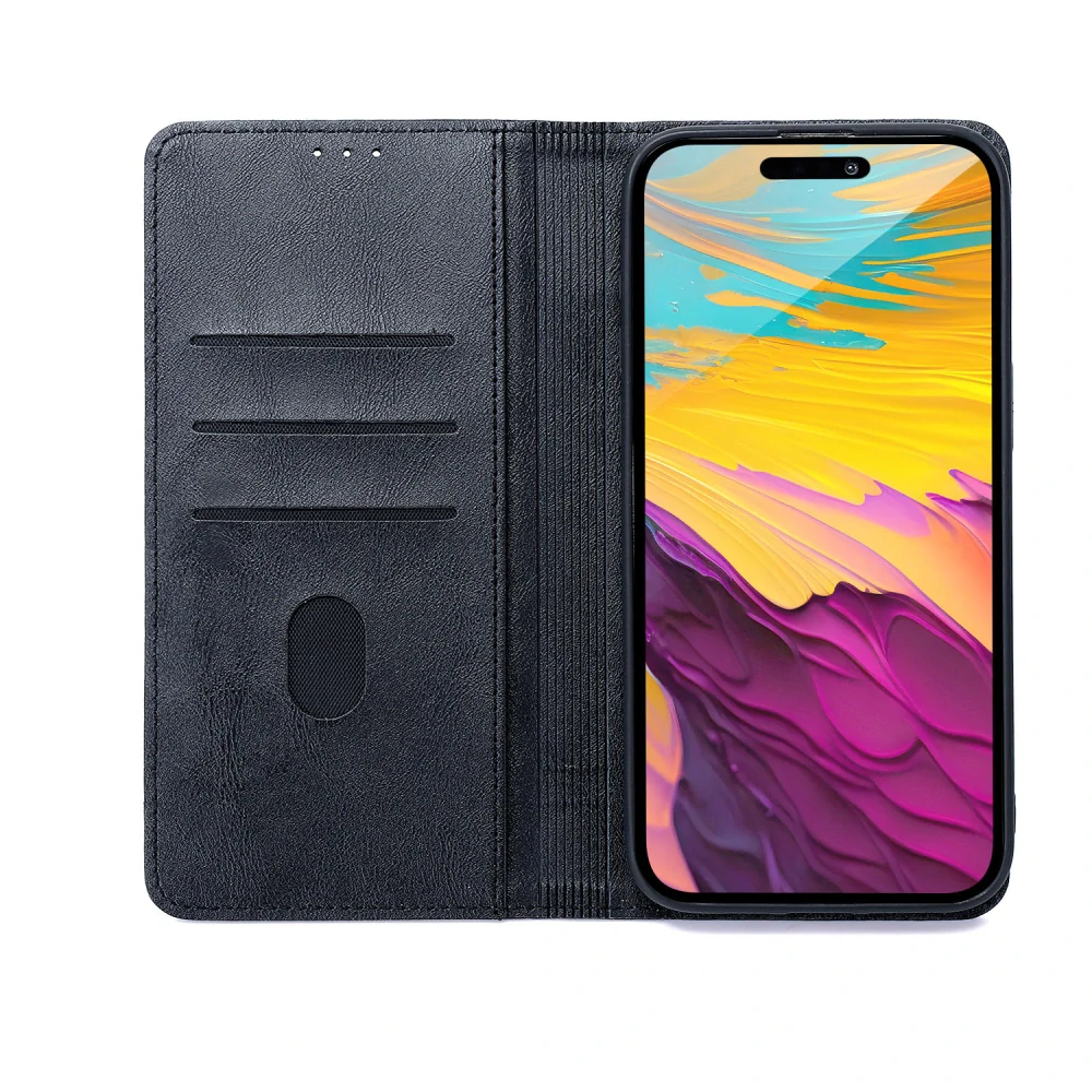 Pouzdro flip iPhone 17, smart seam, černé