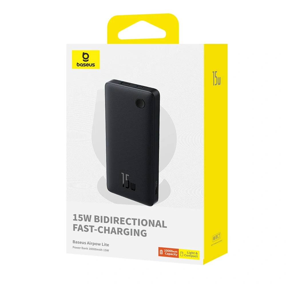 Powerbanka Baseus Airpow Lite, 10000mAh, 15W
