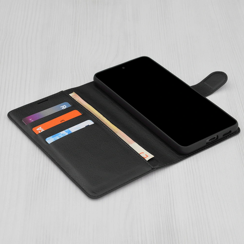 Pouzdro Honor X8c, Techsuit Leather Folio, černé