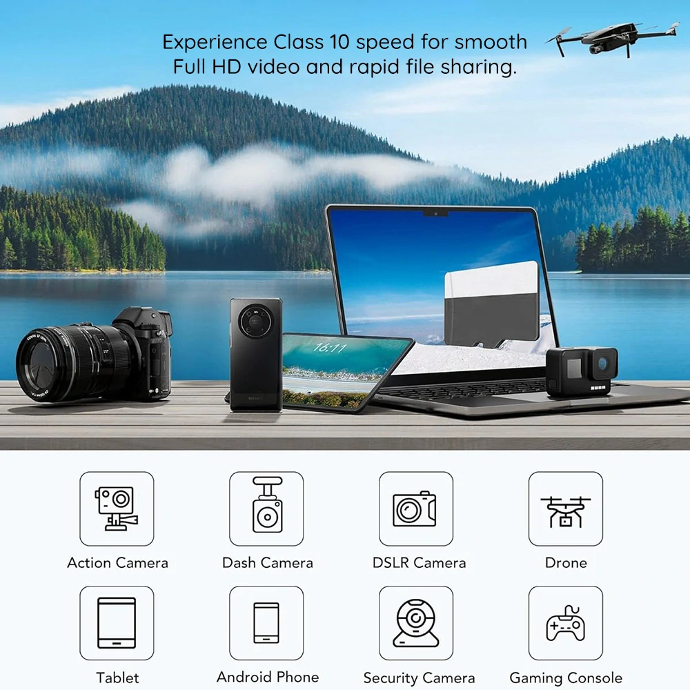 Paměťová karta Techsuit microSDHC 64GB + adaptér, class 10