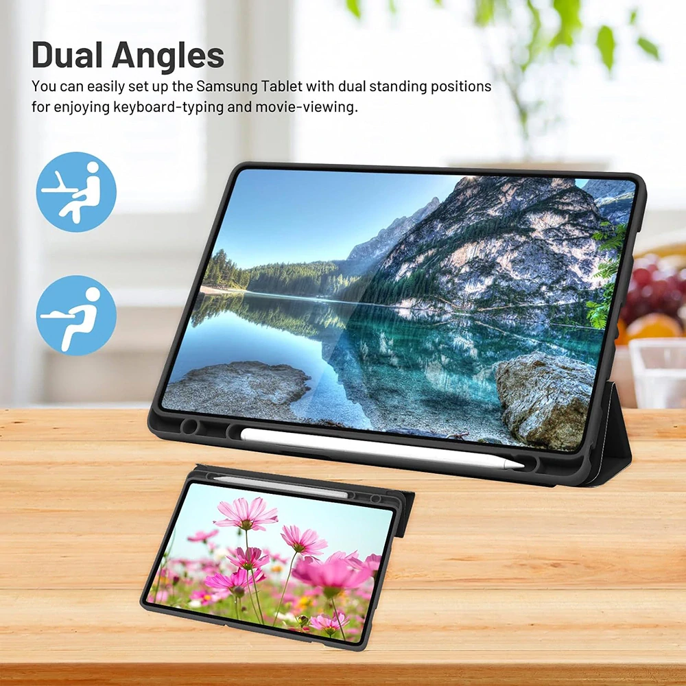 Pouzdro pro tablet Samsung Galaxy Tab A9 / A11, Flex Trifold, matcha green