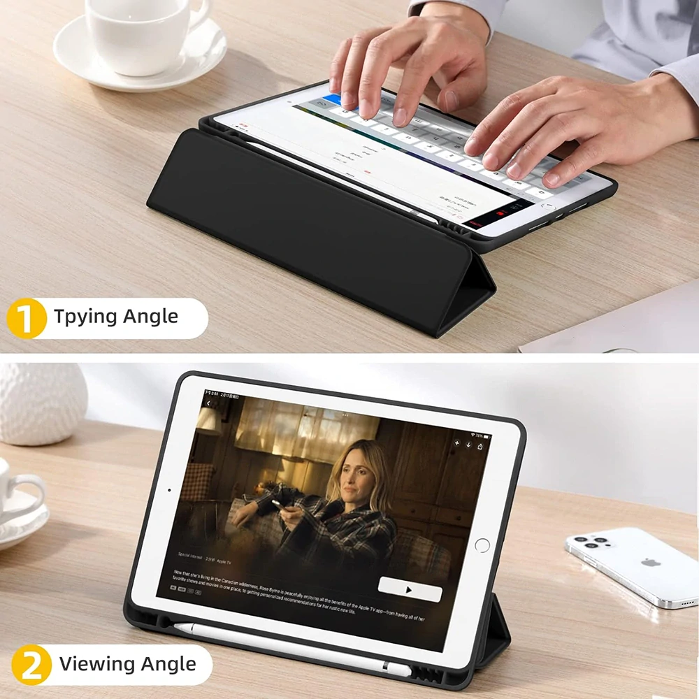 Pouzdro pro tablet iPad 10.2 (2019 / 2020 / 2021), Flex Trifold, black