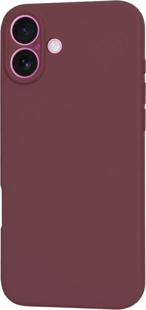Kryt iPhone 16 Plus, Techsuit SoftFlex - plum red