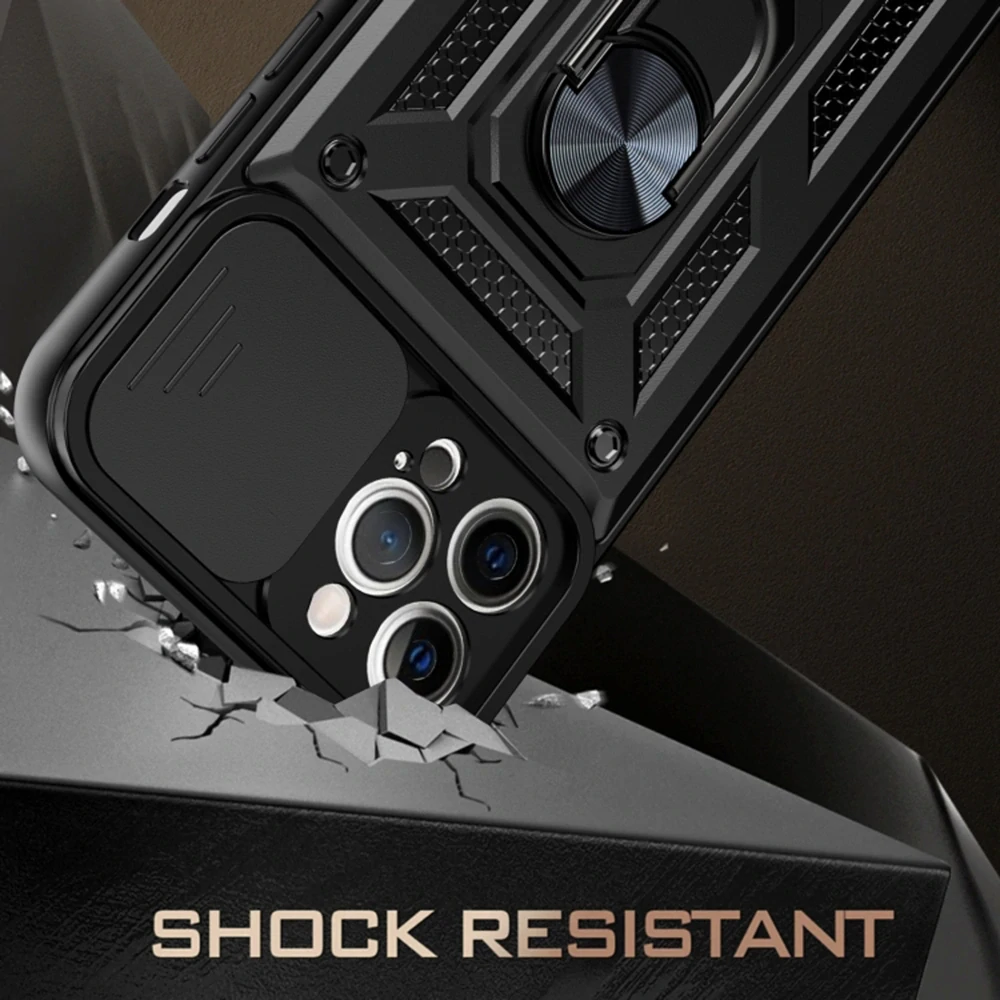 Kryt iPhone 12 Pro, Techsuit CamShield Pro modrý