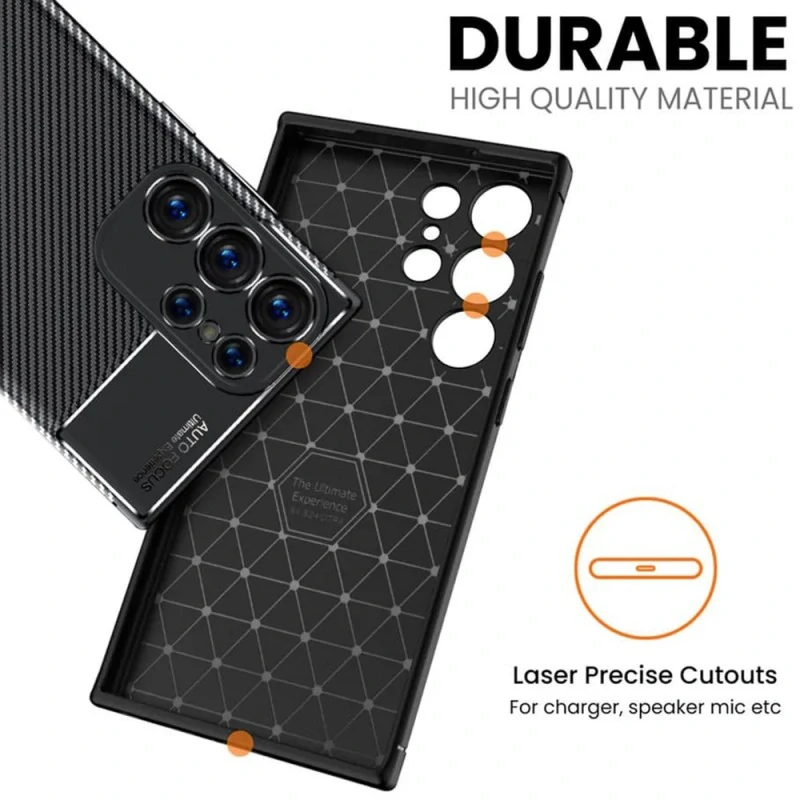 Kryt Samsung Galaxy S25 Ultra, Techsuit CarbonFiber černý