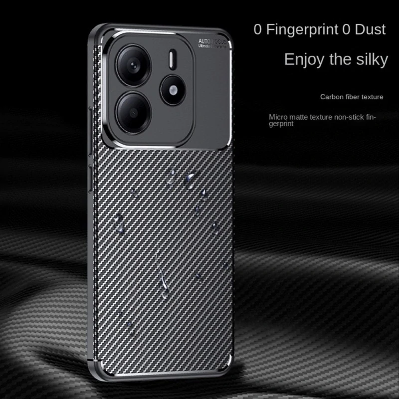 Kryt Xiaomi Redmi Note 14 5G, Techsuit CarbonFiber černý