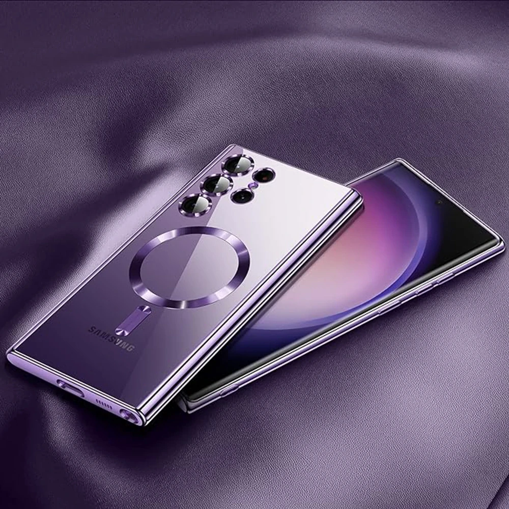 Kryt Samsung Galaxy S25 Ultra Techsuit Luxury Crystal MagSafe - světle zelený