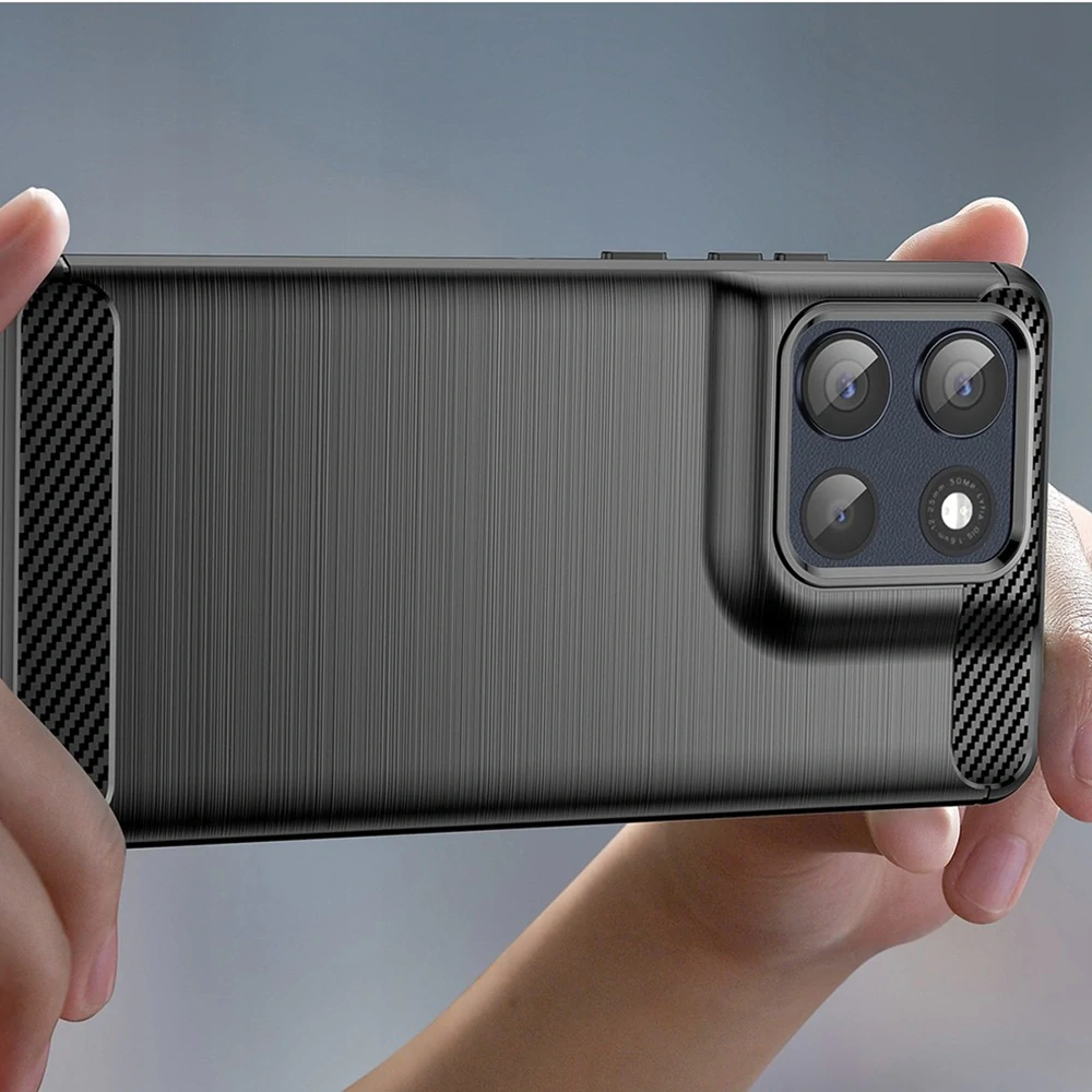Kryt Motorola Moto G86, Armored Carbon černý