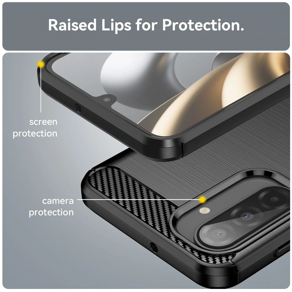 Kryt Samsung Galaxy A56 5G, Armored Carbon černý