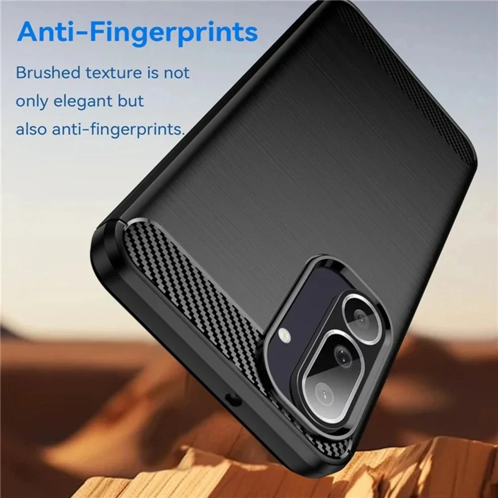 Kryt Samsung Galaxy M56, Armored Carbon černý