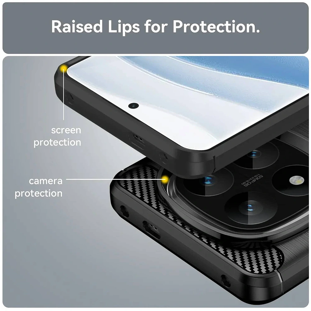 Kryt Xiaomi Redmi Note 14 Pro 4G, Techsuit CarbonFiber modrý