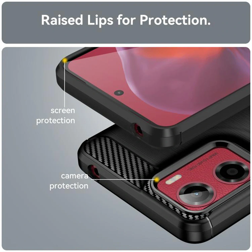 Kryt Motorola Moto G05 / E15, Armored Carbon černý