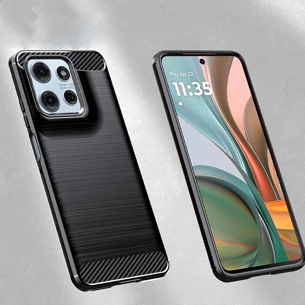 Kryt Motorola Moto G15 / G15 Power, Armored Carbon černý