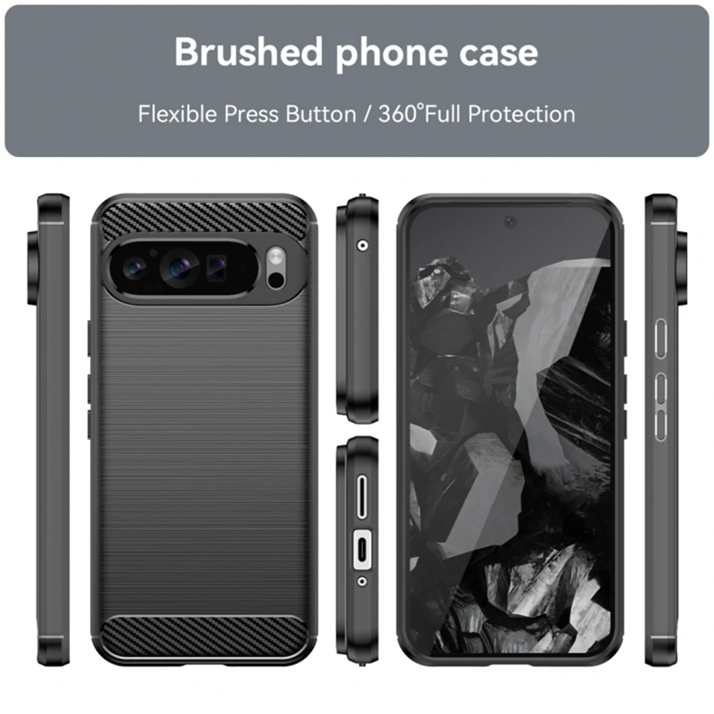 Kryt Google Pixel 9 Pro XL, Armored Carbon černý