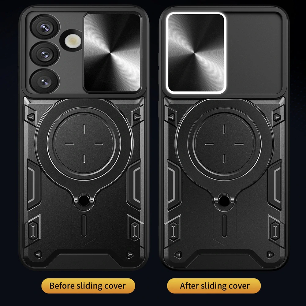Kryt Samsung Galaxy S25 Plus Techsuit CamGuard Pro - fialový