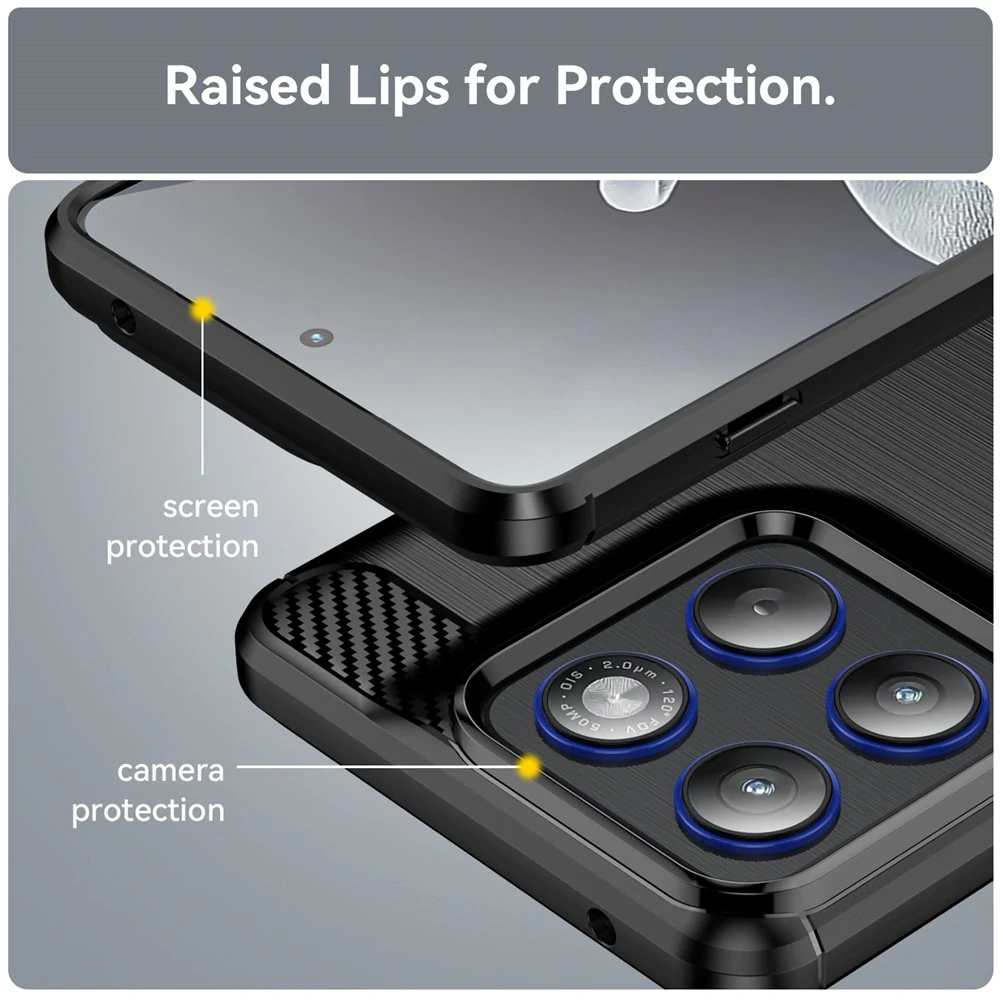 Kryt Motorola EDGE 70, Armored Carbon černý
