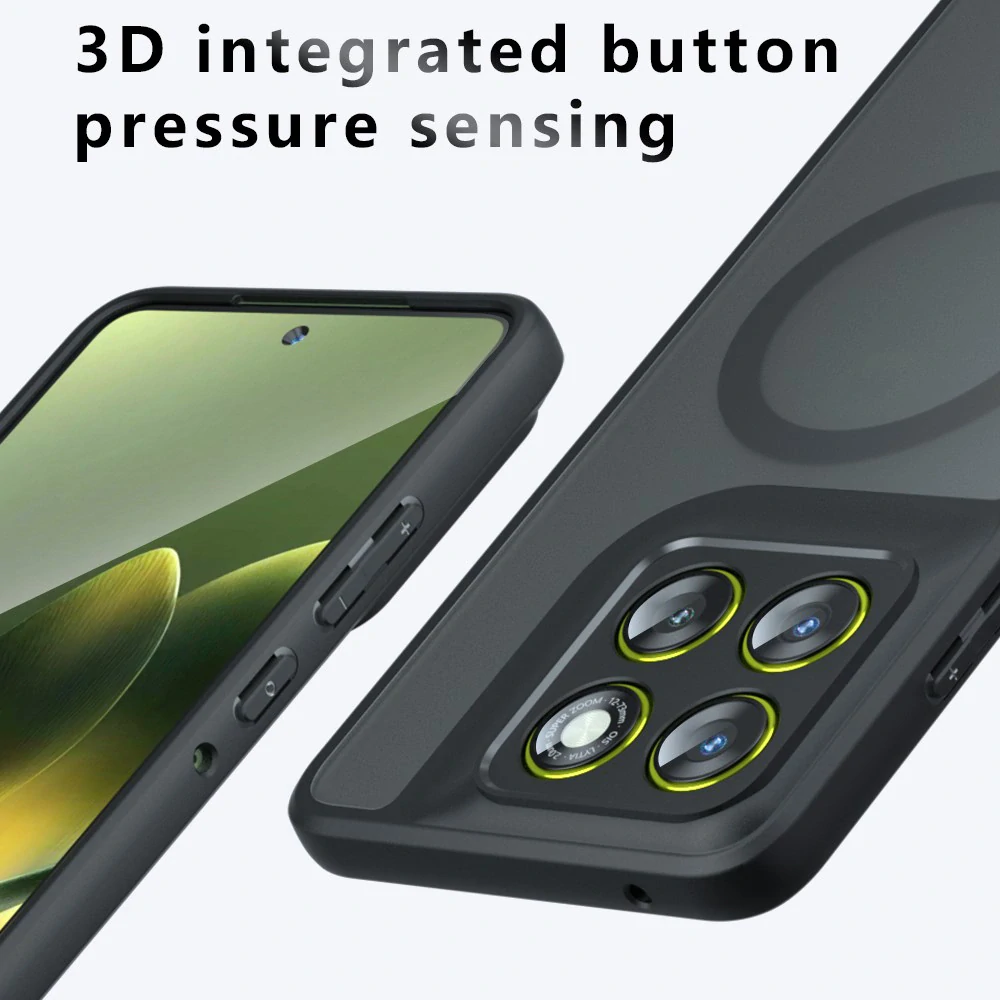 Kryt Motorola EDGE 70 Fusion, PureFrost MagSafe, černé