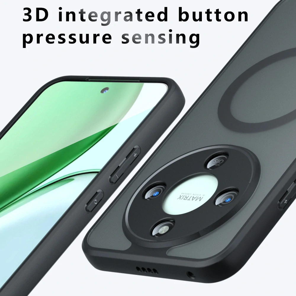 Kryt Honor Magic 8 Lite, PureFrost MagSafe, černé