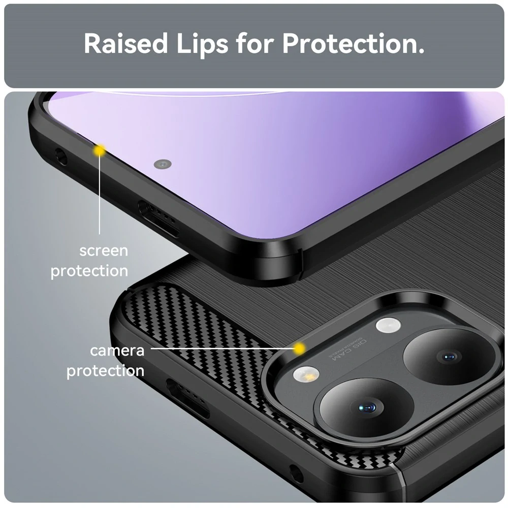 Kryt Xiaomi Poco X8 Pro Max, Armored Carbon černý
