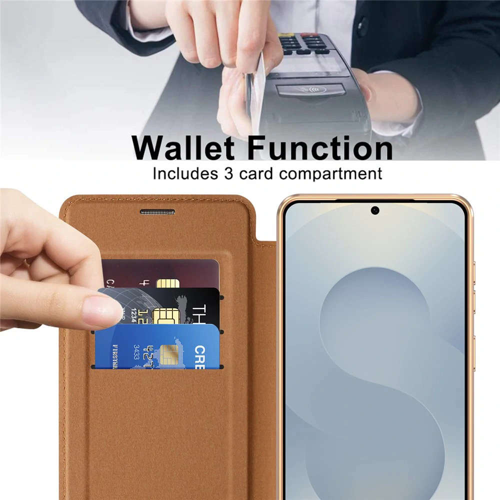 Pouzdro Samsung Galaxy A26 5G, SmartMag Book Case hnědé