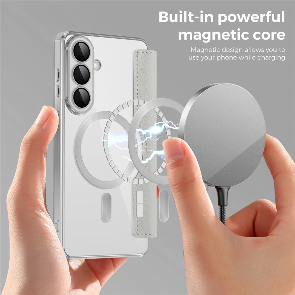 Pouzdro Samsung Galaxy A35 5G, SmartMag Book Case šedý