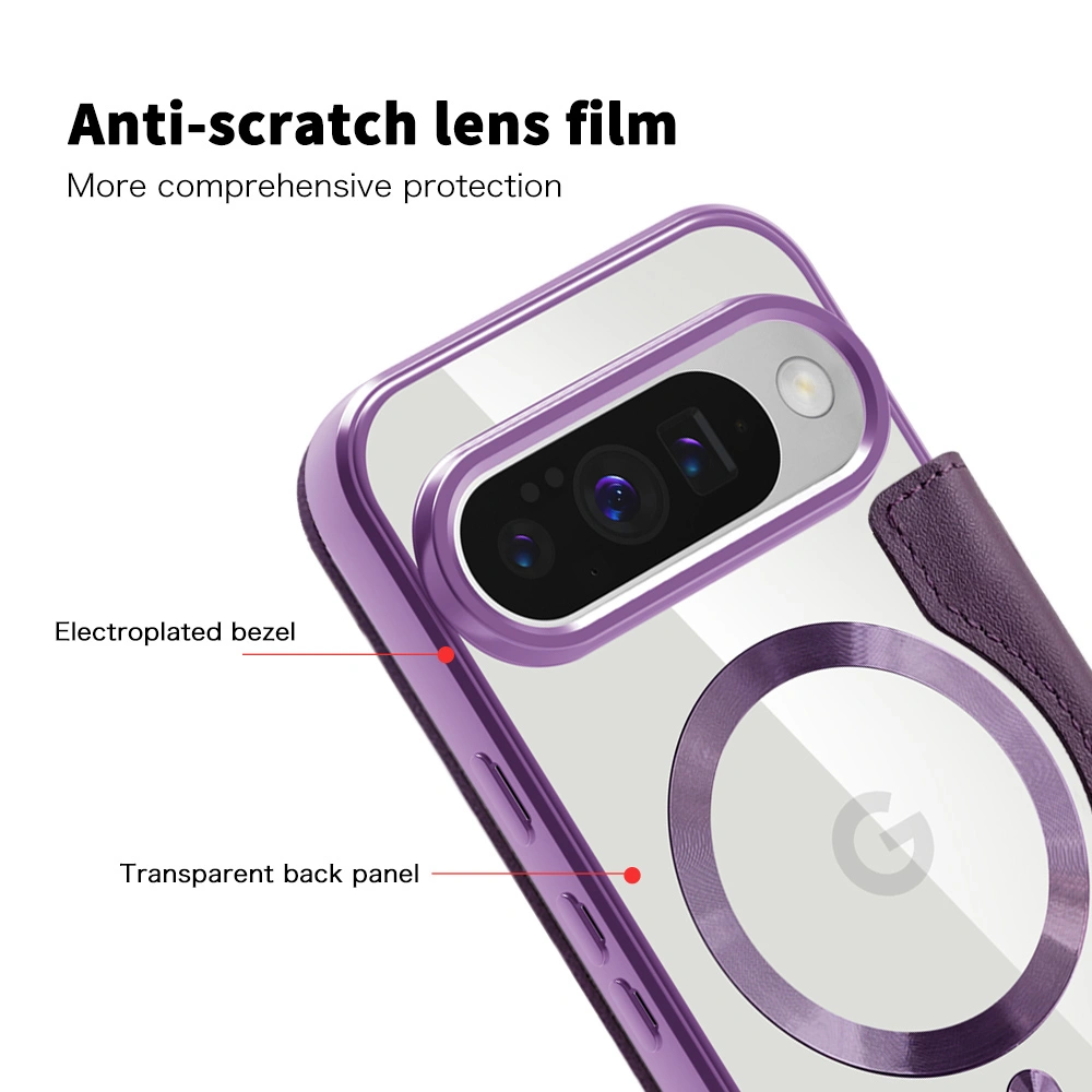 Pouzdro Google Pixel 10 / 10 Pro, SmartMag Book Case fialové