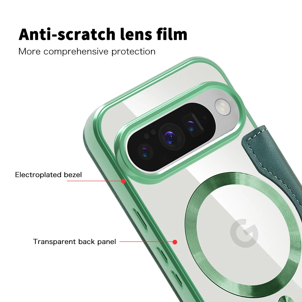 Pouzdro Google Pixel 10 / 10 Pro, SmartMag Book Case zelené