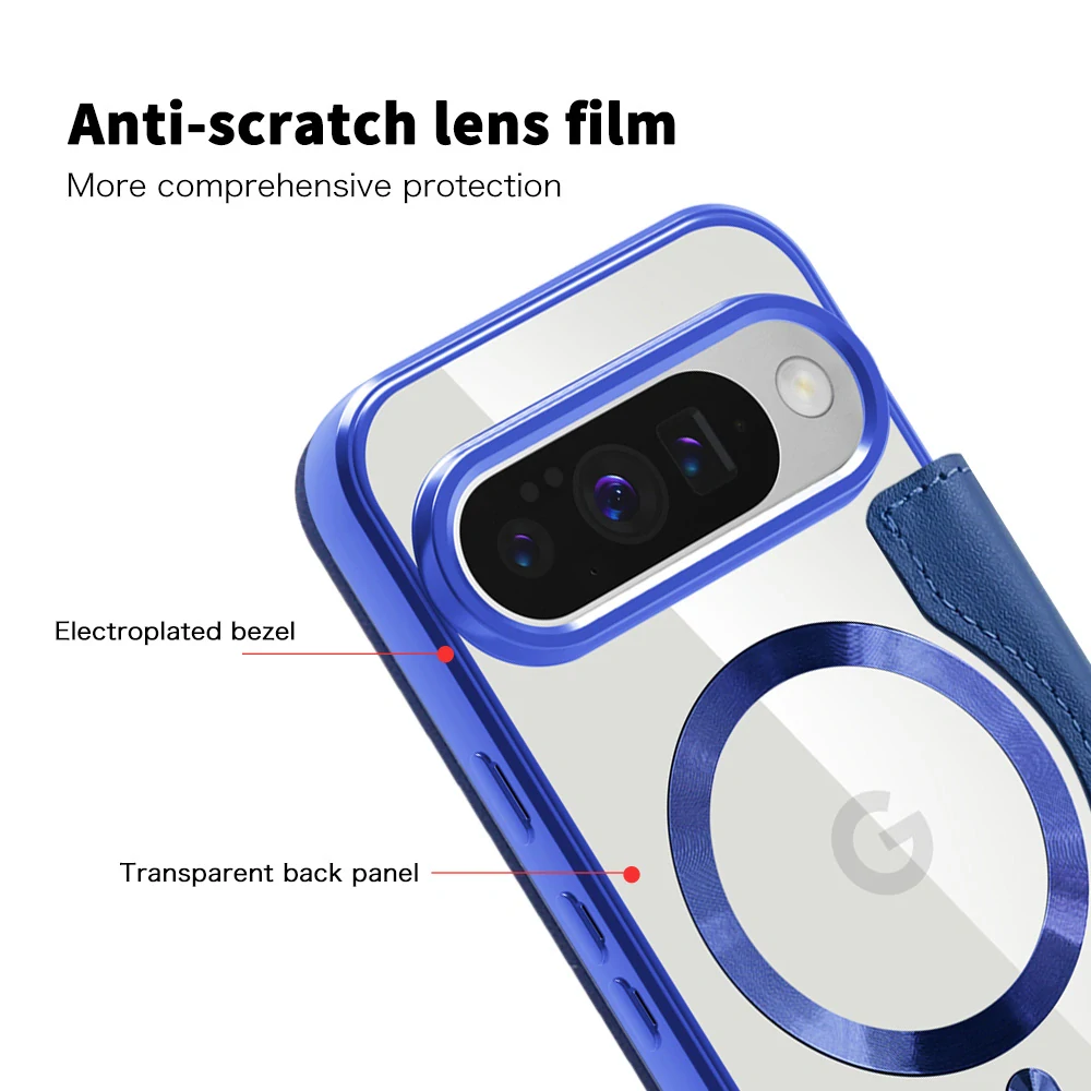 Pouzdro Google Pixel 10 Pro XL, SmartMag Book Case modrý