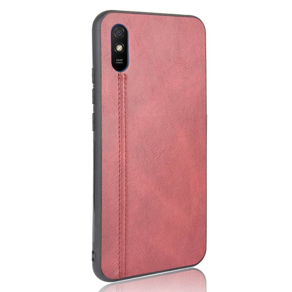 Kryt Xiaomi Redmi 9A / Redmi 9AT Slim Case Leather Coated červené