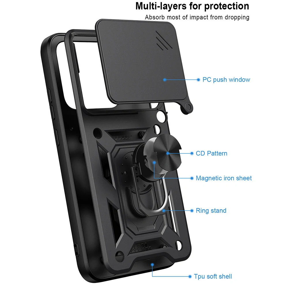 Kryt Motorola EDGE 70 Pro, Techsuit CamShield Pro modrý