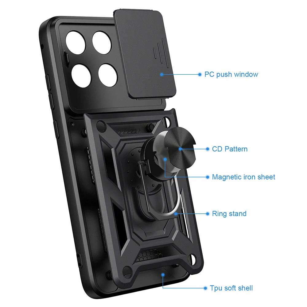 Kryt Motorola EDGE 70 Fusion, Techsuit CamShield Pro modrý