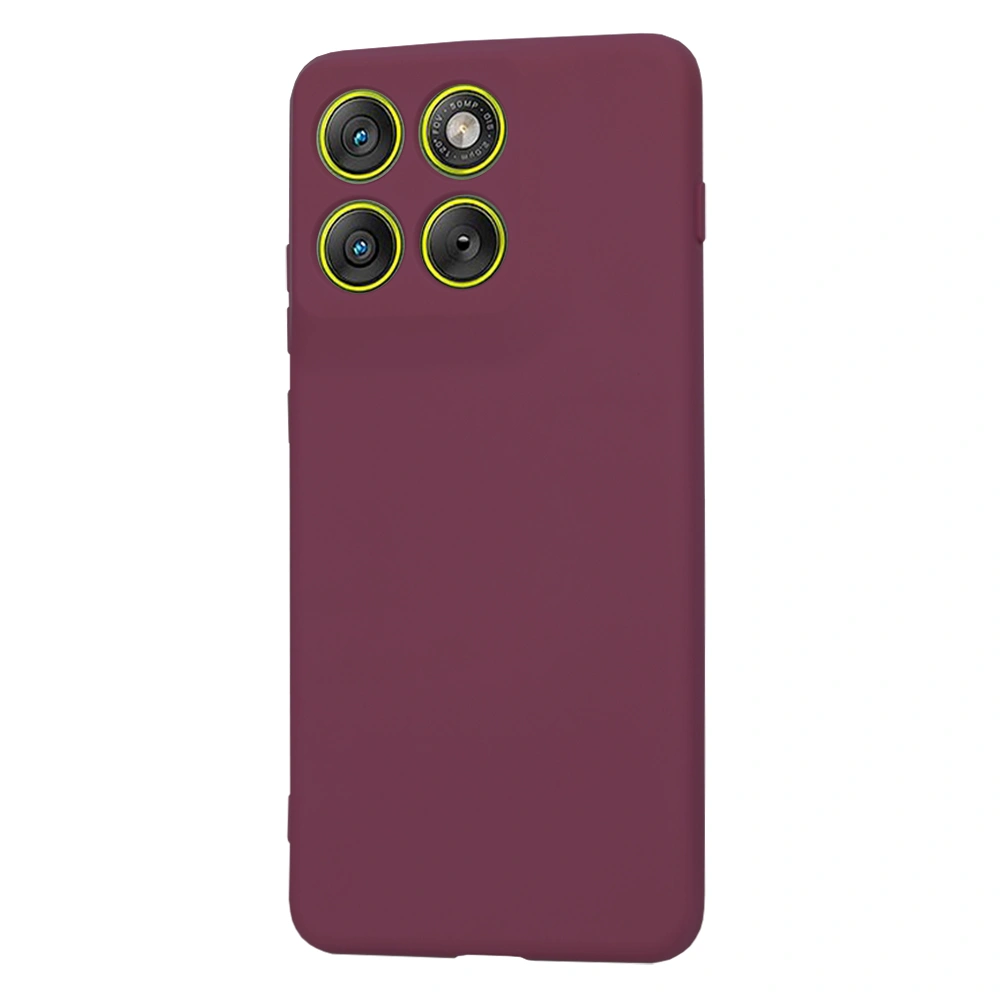Kryt Motorola EDGE 70, SoftFlex - plum red