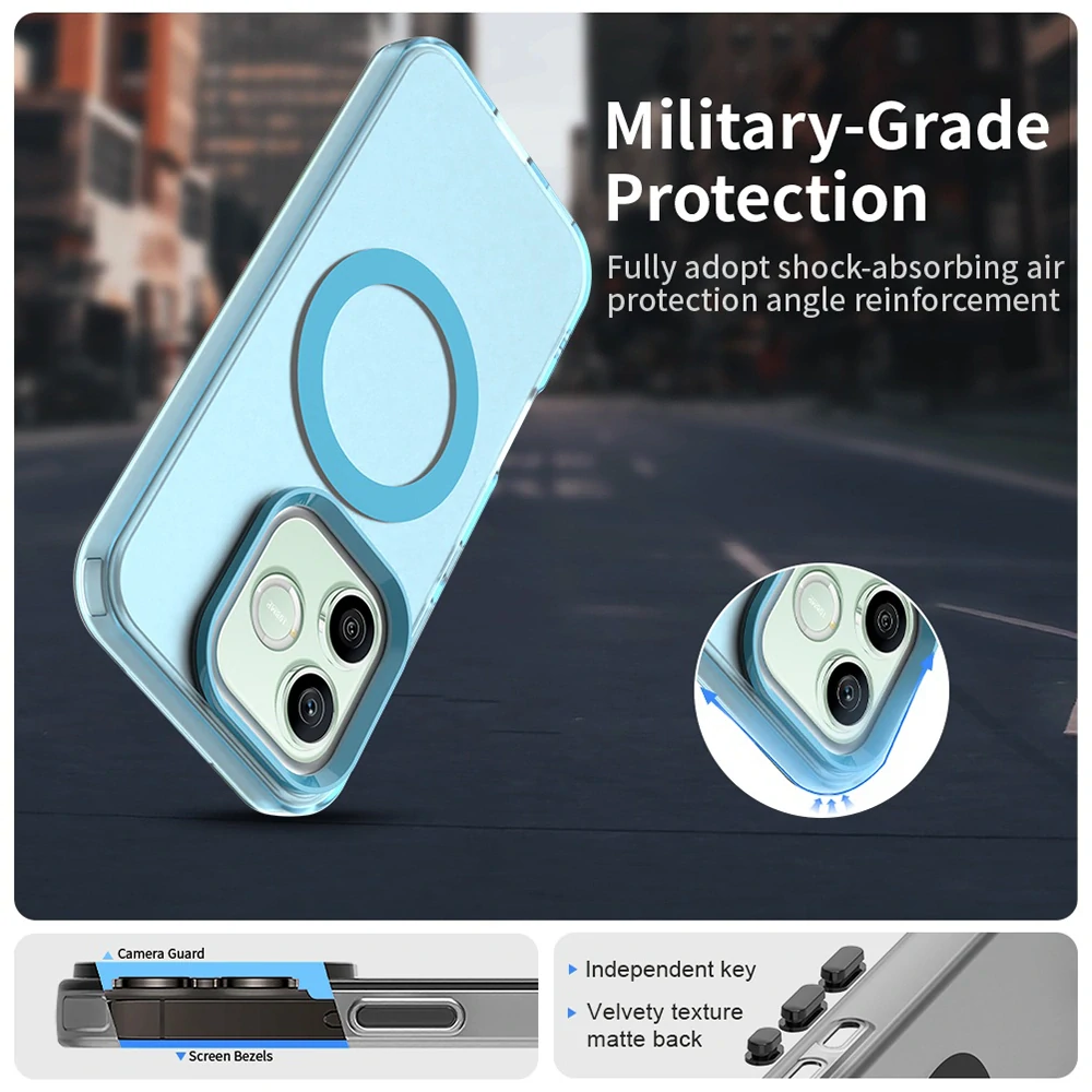 Kryt Honor 600 / 600 Pro, CandyCase MagSafe - blue