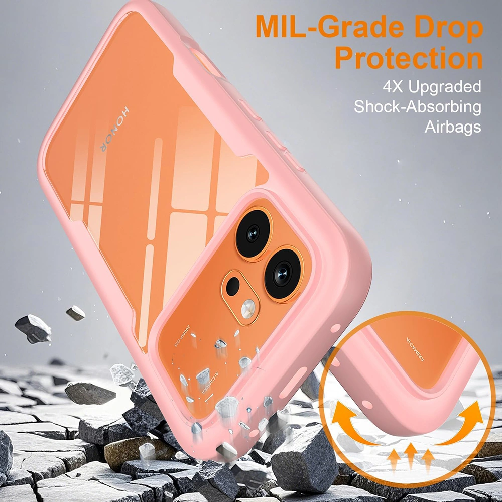Pouzdro Honor 600 / 600 Pro, ColorVerse 360 - růžové