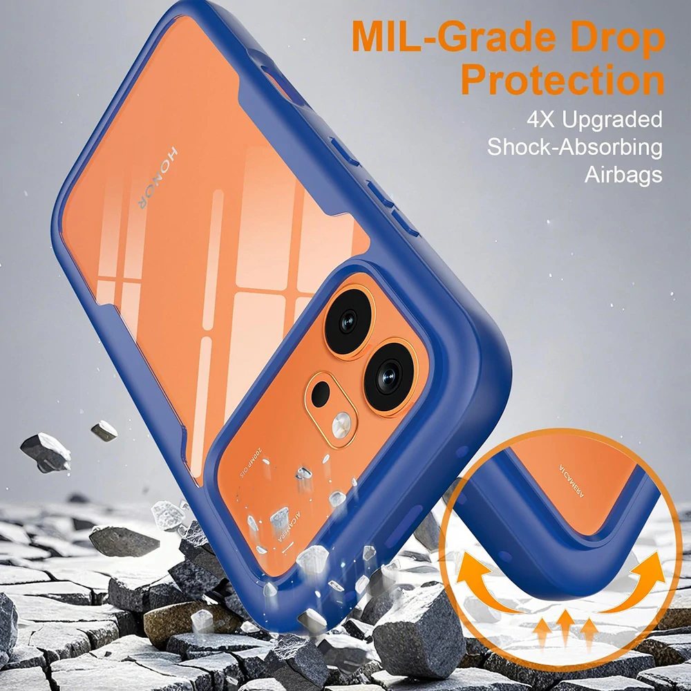 Pouzdro Honor 600 / 600 Pro, ColorVerse 360 - modré