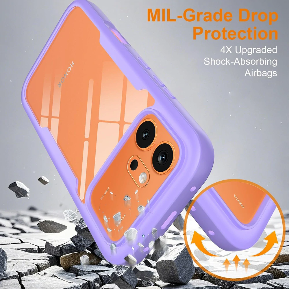 Pouzdro Honor 600 / 600 Pro, ColorVerse 360 - fialové