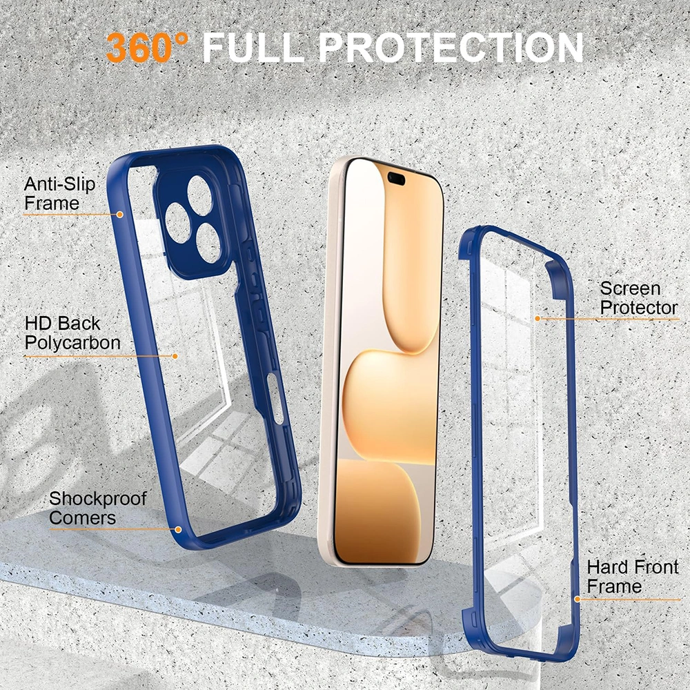 Pouzdro Honor 600 Lite, ColorVerse 360 - modré