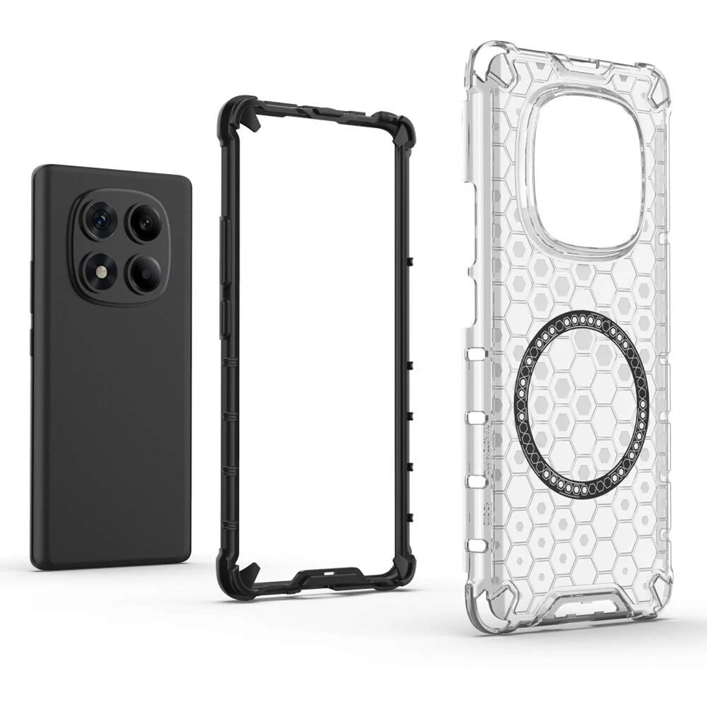 Kryt Xiaomi Redmi Note 14 Pro 4G, HoneyComb Shield MagSafe - bílý