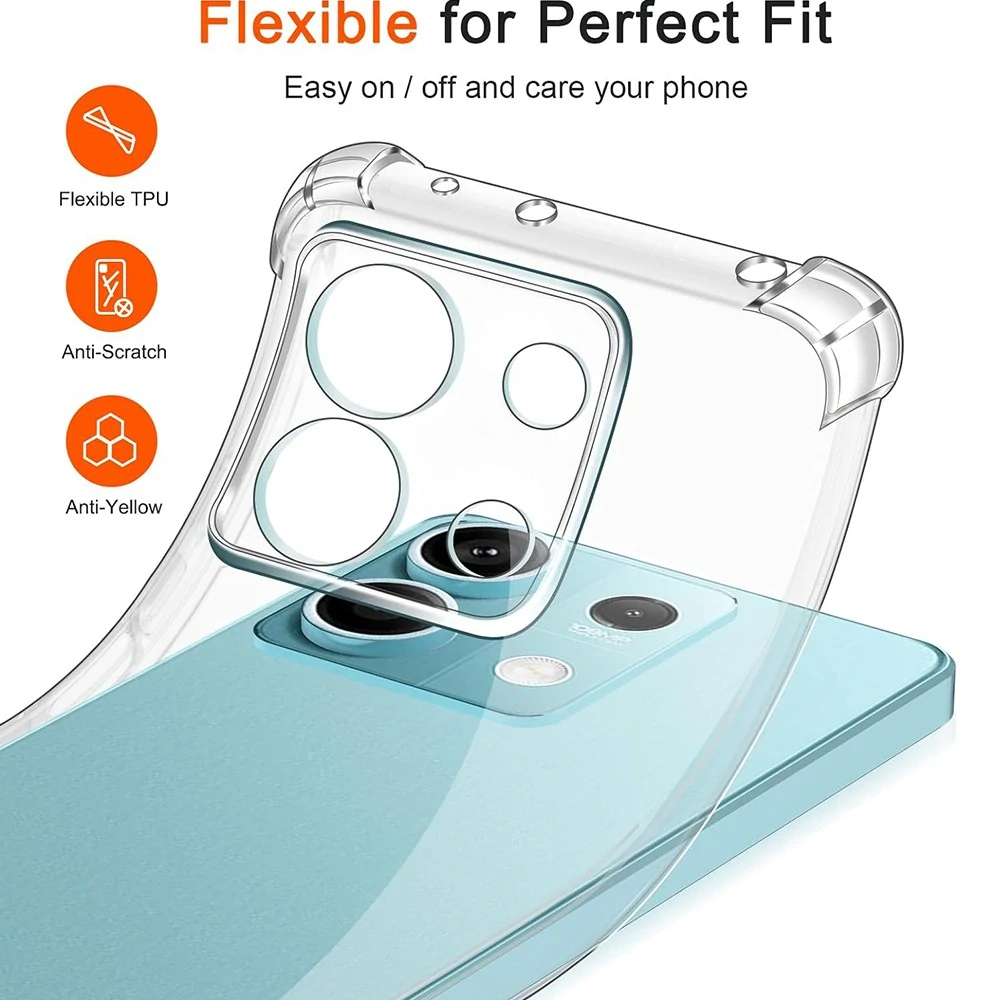 Kryt Xiaomi Redmi Note 14S, Shockproof transparentní