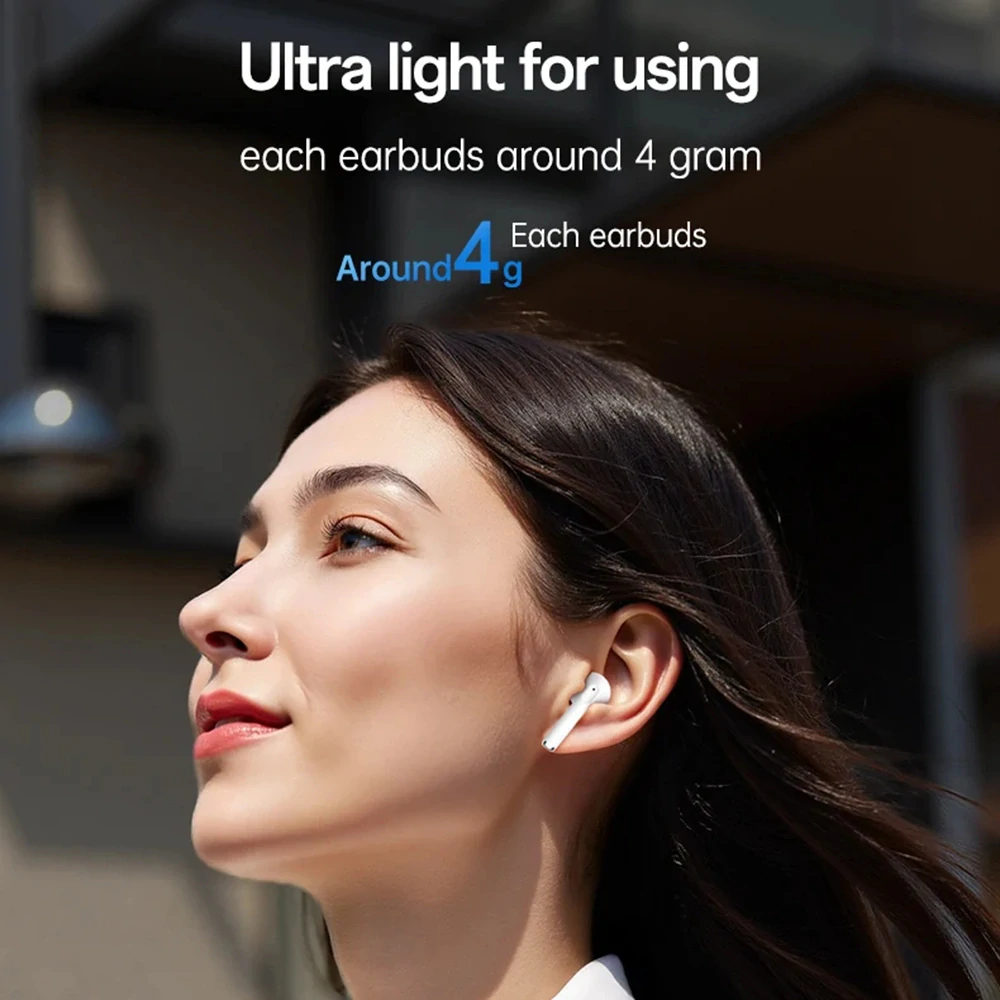 Bezdrátová sluchátka Yesido TWS35 s mikrofonem Bluetooth 5.3 bílá