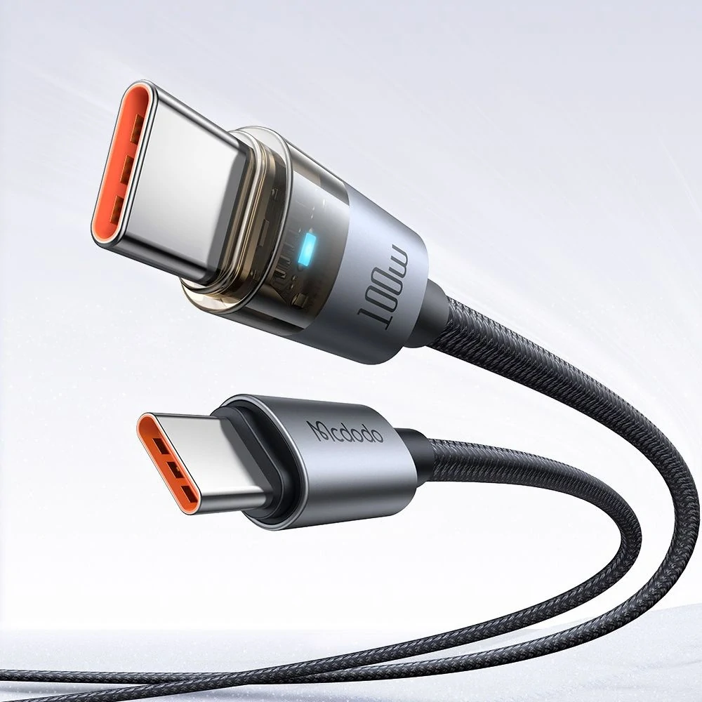 Datový kabel Mcdodo (CA-5580) USB-C na USB-C, 100W, 1.2m - černý