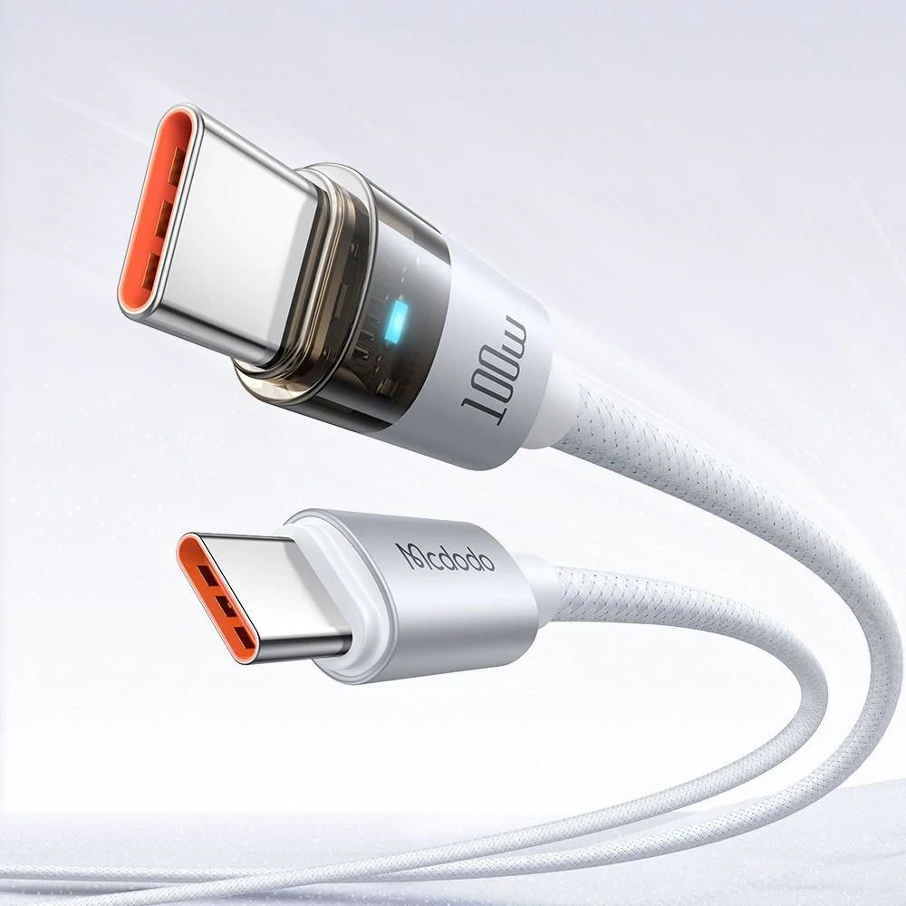 Datový kabel Mcdodo (CA-5582) USB-C na USB-C, 100W, 1.2m - bílý