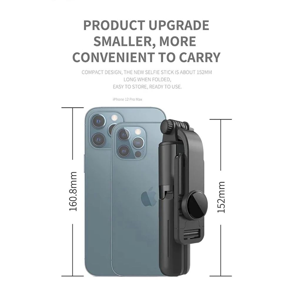 Selfie tyč Tripod Techsuit (L10) Bluetooth, 68 cm – černý