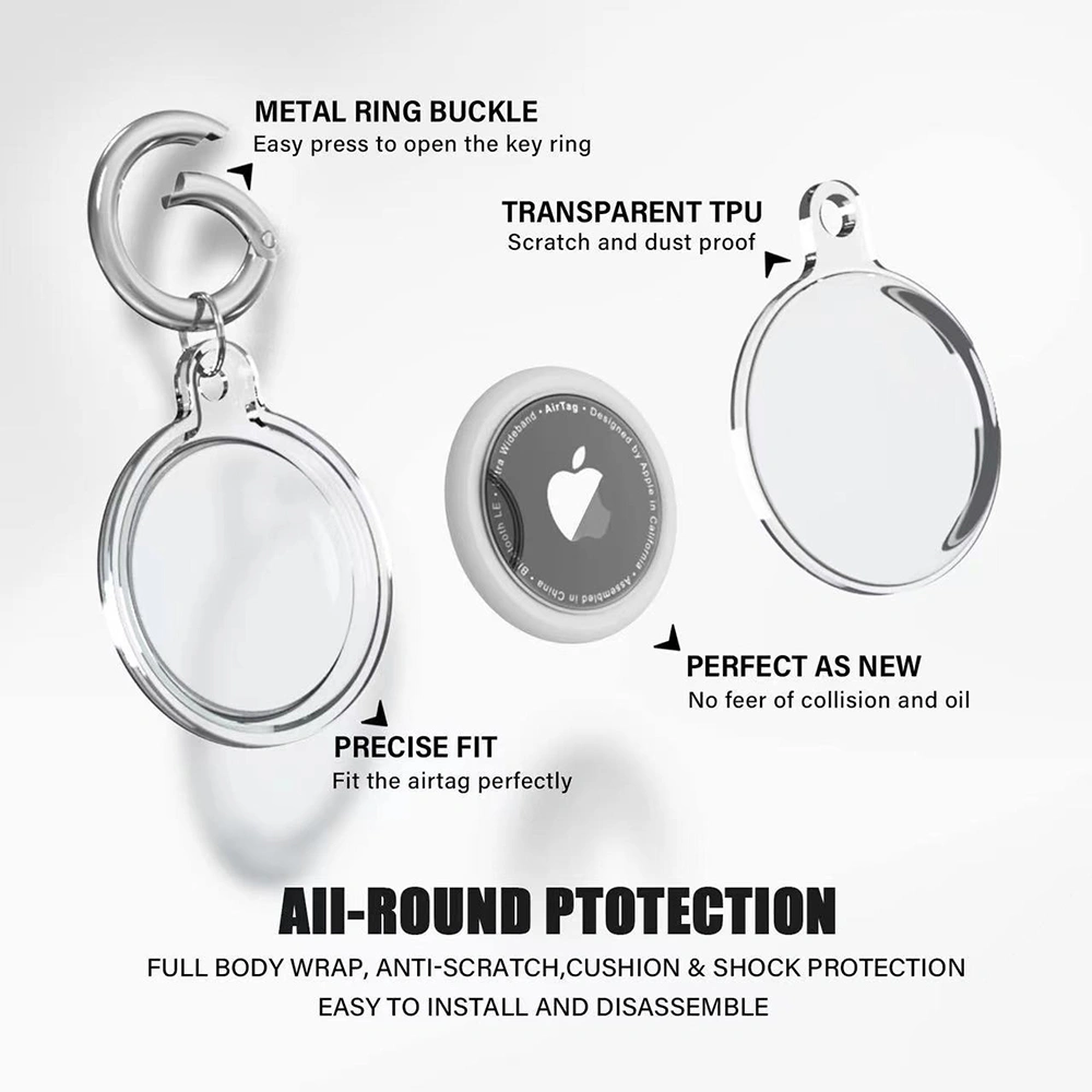 Pouzdro pro APPLE AIRTAG Techsuit CT15, silikonové, 4 kuisy